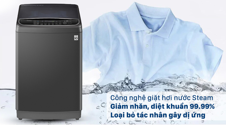 Giặt hơi nước Steam giảm nhăn, diệt khuẩn 99.99%