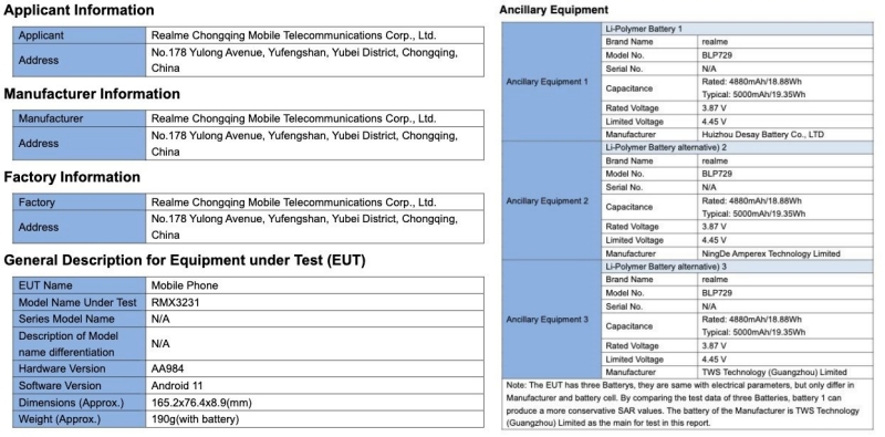 Realme C11 (2021) được FCC chứng nhận Realme C11 (2021) được FCC chứng nhận