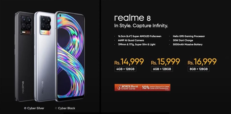 Mức giá cự kỳ 'hạt dẻ' của Realme 8