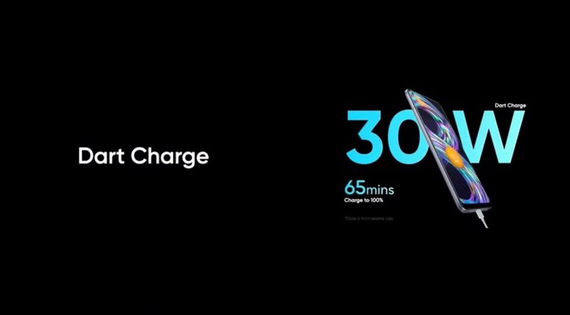 Sạc nhanh 30W giúp bạn sạc đầy pin trong vòng 65 phút.