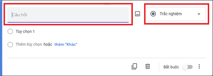 Cách tạo Google Form (Google biểu mẫu) chuyên nghiệp và chi tiết nhất > Nhập câu hỏi
