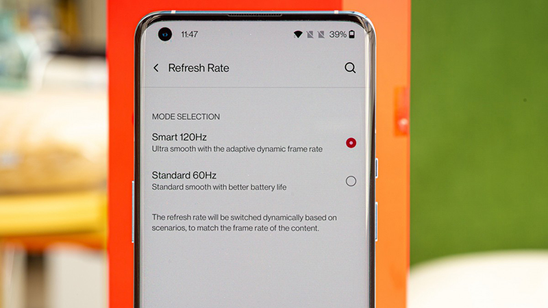 Màn hình 120Hz của OnePlus có thể điều chỉnh thích ứng