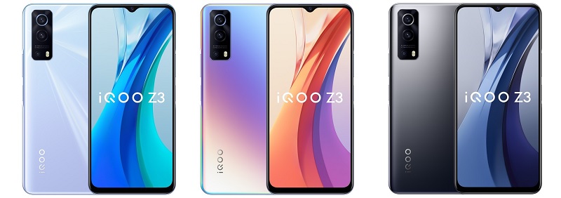Các phiên bản màu sắc iQOO Z3