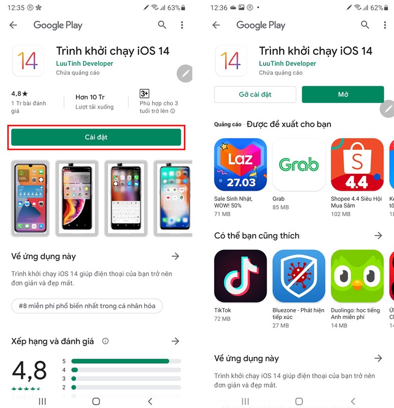 Cách đổi phông chữ Android thành iOS