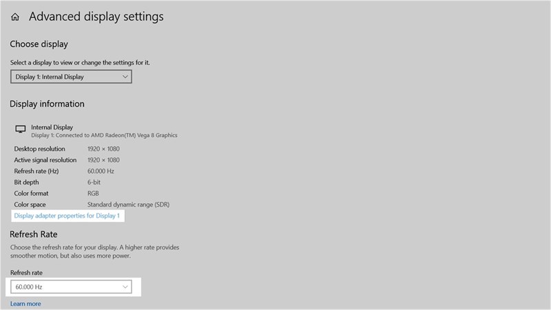 Tận dụng tối đa tần số làm tươi hình ảnh