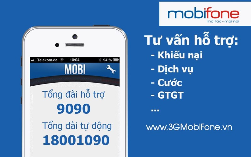 Tra dung lượng 3G/4G mạng Mobifone