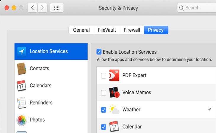 5 mẹo hay tăng cường bảo mật người dùng MacBook Air M1 nên biết > Quản lý và cấp quyền ứng dụng với Privacy