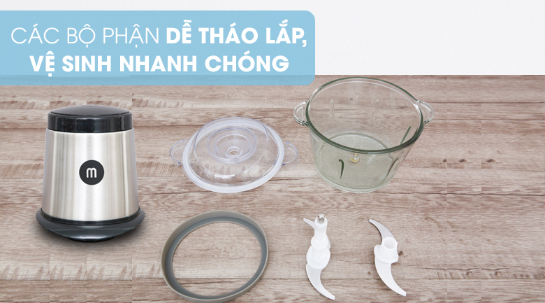 Kinh nghiệm chọn mua máy xay thịt cho gia đình > Dễ tháo lắp vệ sinh