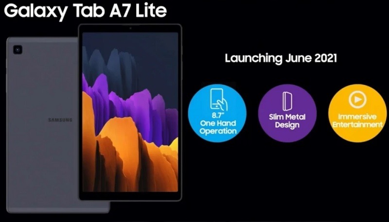 Samsung Galaxy Tab A7 Lite giá rẻ sẽ đi kèm với chip Helio P22T cùng thỏi pin dung lượng lên đến 5.100mAh