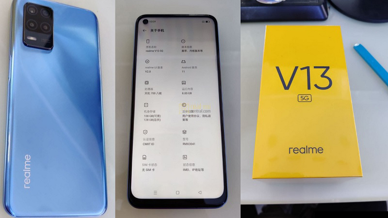 Realme V13 có màn hình lớn và tần số quét 90 Hz mượt mà