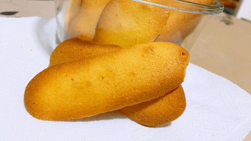 How to make crispy cat tongue cake in an oil-free fryer