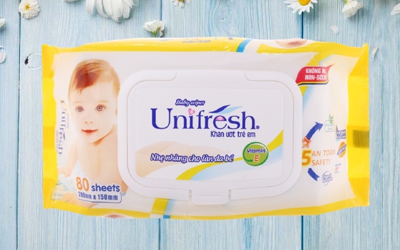 Khăn ướt em bé Unifresh không mùi