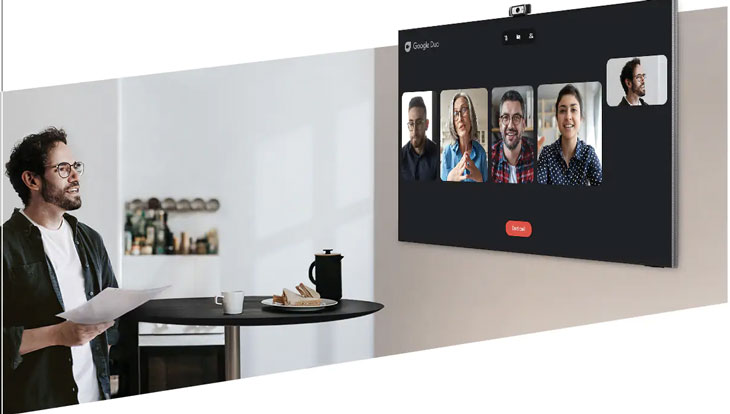 Gọi video thông qua Google Duo bằng TV kết nối với webcam ngoài