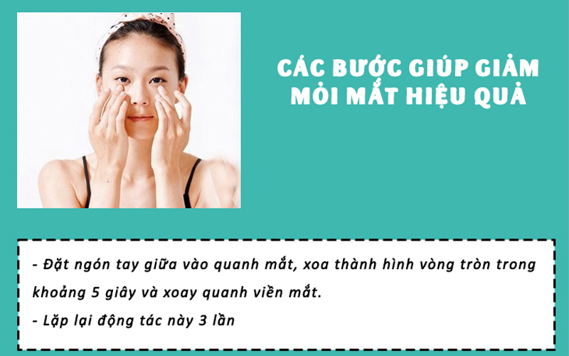 massage nhẹ nhàng vùng mắt