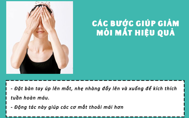 giúp các cơ ở mắt thư giãn