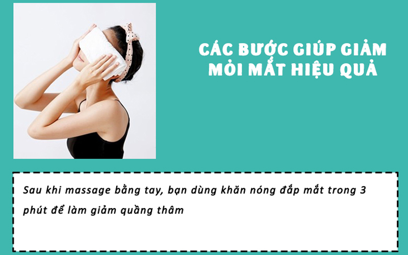 massage để giảm quầng thâm ở mắt