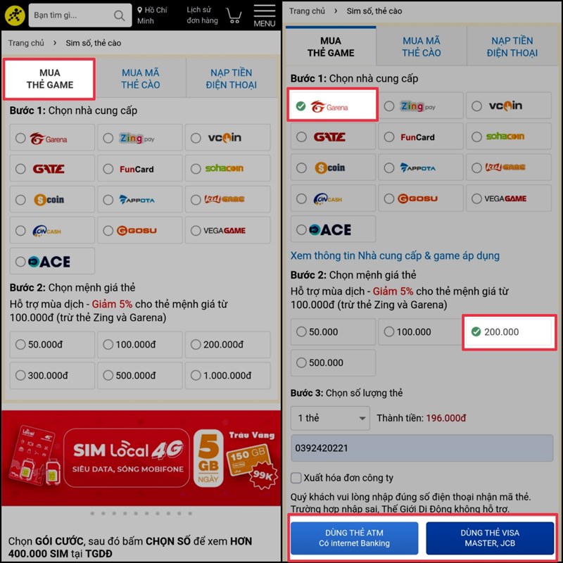 Mua SIM thẻ cào online uy tín Mua SIM thẻ cào online uy tín