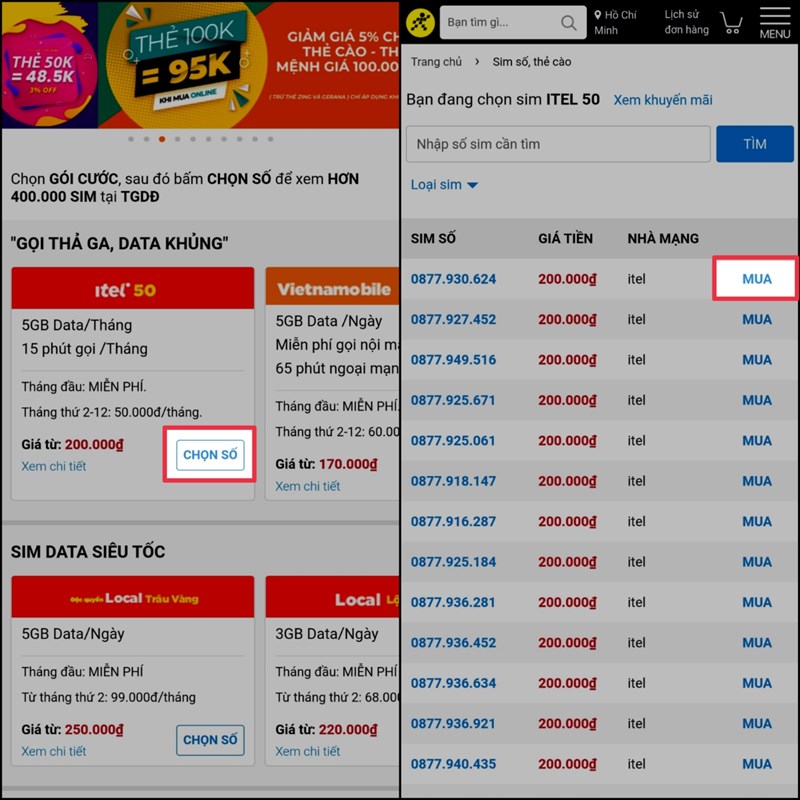 Mua SIM thẻ cào online uy tín Mua SIM thẻ cào online uy tín