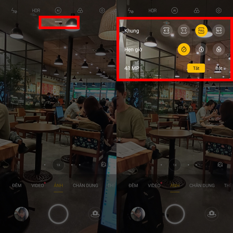 Cài đặt chụp ảnh Cài đặt chụp ảnh