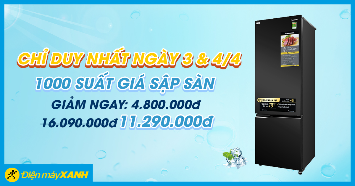 Top 10 tủ lạnh Panasonic bán chạy nhất Điện máy XANH năm 2019
