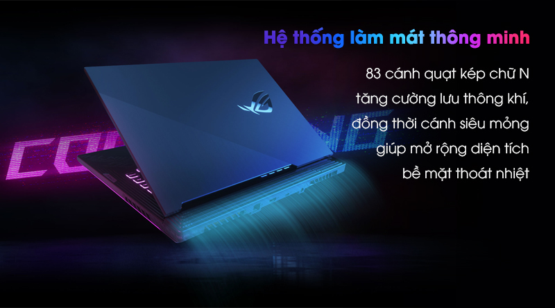 Chơi game không sợ nóng với asus rog strix g512