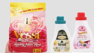 Đánh bật vết bẩn cứng đầu với nước tẩy quần áo màu Vessi
