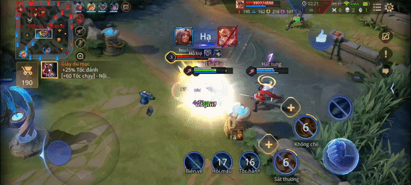 Trải nghiệm game Liên Quân Mobile trên Galaxy A52 5G.