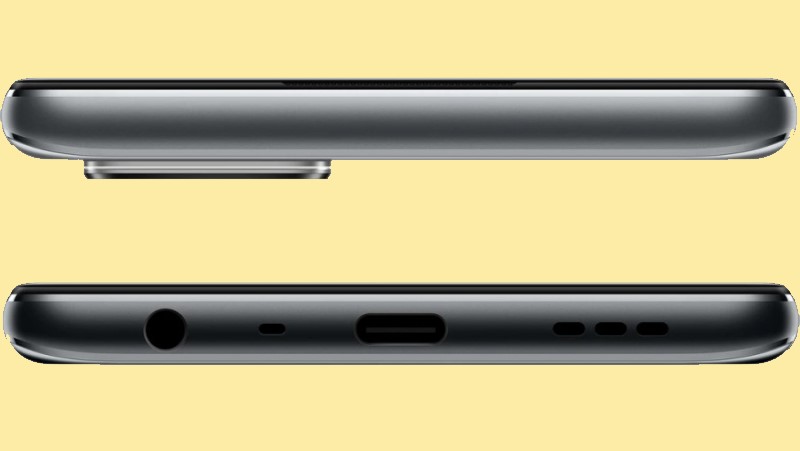 Khung cạnh trên và dưới của OPPO A74 5G Khung cạnh trên và dưới của OPPO A74 5G