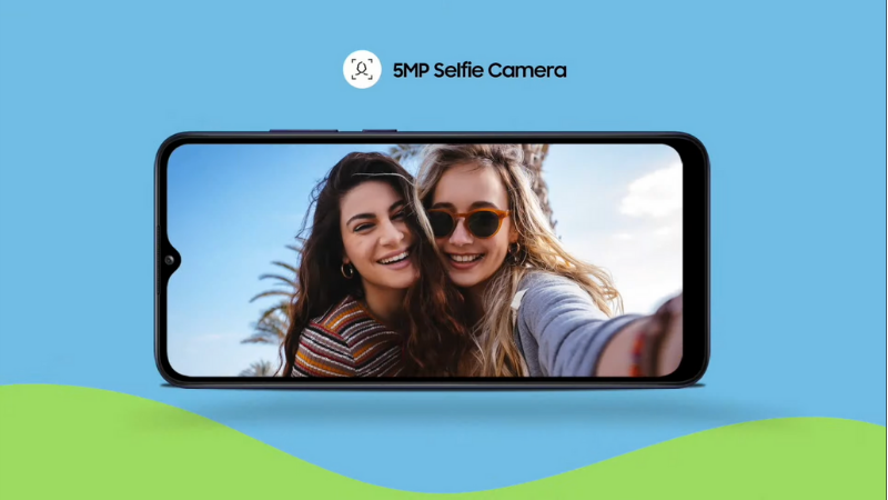 Camera selfie của Galaxy F02s có độ phân giải là 5 MP. (Nguồn: Samsung India). Camera selfie của Galaxy F02s có độ phân giải là 5 MP. (Nguồn: Samsung India).