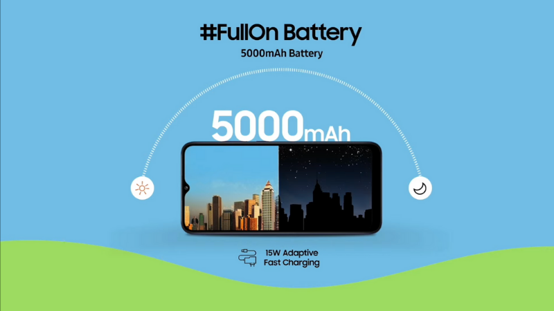 Galaxy F02s sở hữu viên pin dung lượng 5.000 mAh cùng công nghệ sạc nhanh 15W. Galaxy F02s sở hữu viên pin dung lượng 5.000 mAh cùng công nghệ sạc nhanh 15W.
