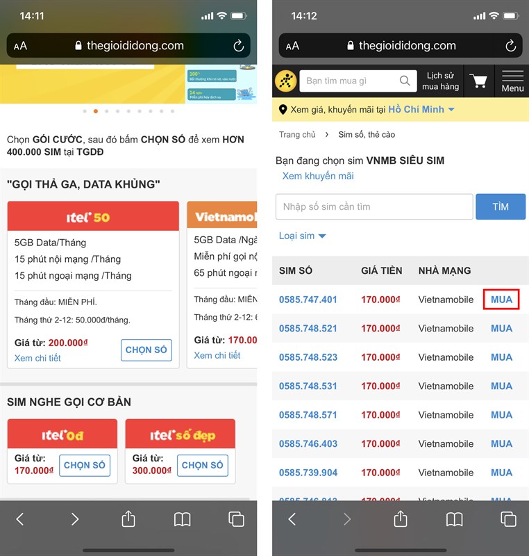 cách mua sim tại thegioididong cách mua sim tại thegioididong
