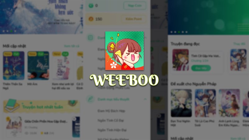 Cách tải kho tàng truyện tranh, tiểu thuyết Weeboo trên điện thoại