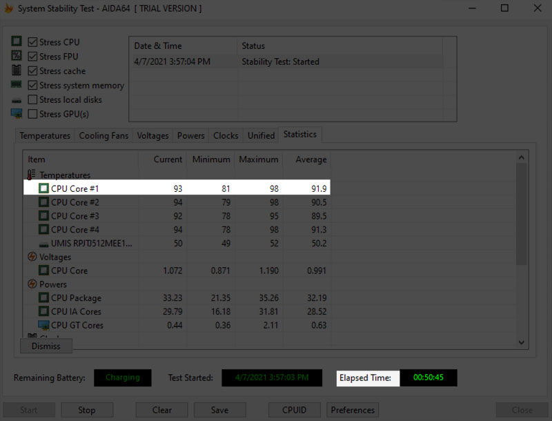 Đo nhiệt độ của CPU bằng AIDA64
