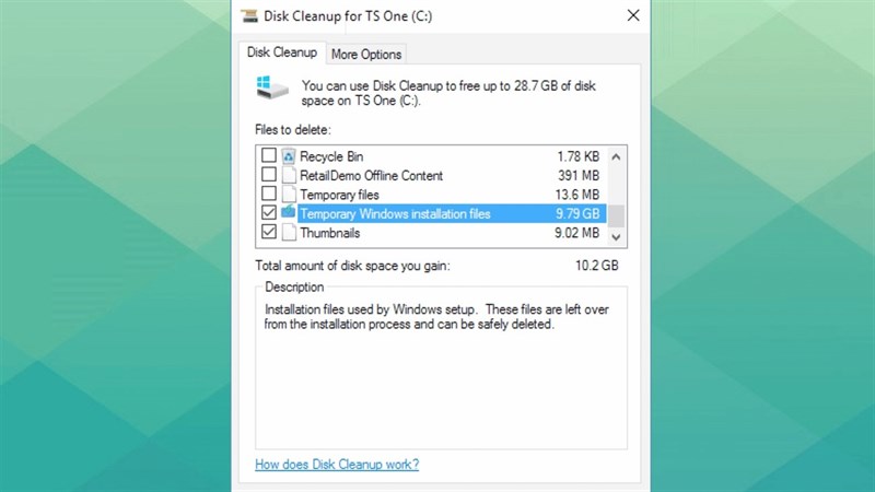 Các tập tin nên xóa trên Windows