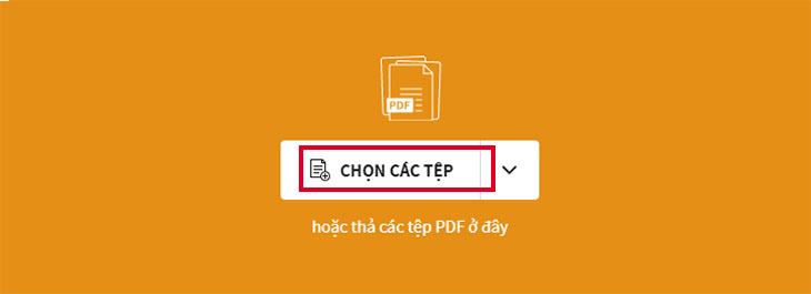 2 cách chuyển file PDF sang PPT (powerpoint) chi tiết và nhanh nhất > Bước 2: Nhấn Chọn các tệp