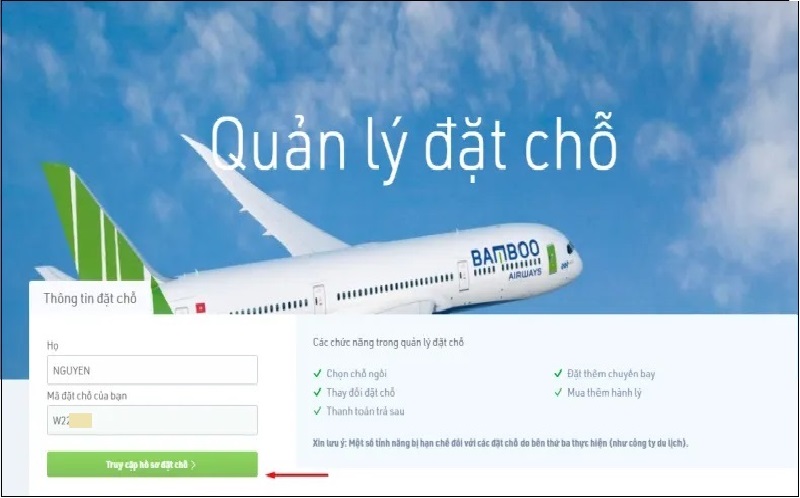 Cách tra cứu tình trạng chuyến bay Bamboo Airway