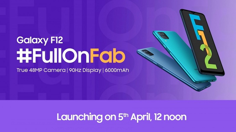 Galaxy F12 giá chỉ từ 3.8 triệu với màn hình 90Hz, viên pin khủng 6.000 mAh