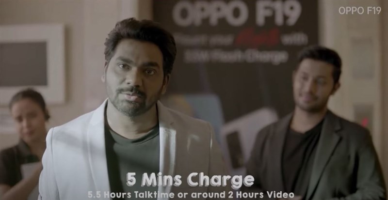Power of 33W fast charging capacity on OPPO F19 Equally impressive as the 5,000 mAh battery is fast charging 33 W. OPPO SuperVOOC technology has always been appreciated by how to optimize the time to fully charge the battery on smartphones. OPPO also does not hesitate to claim that, with just 5 minutes of charging, you will be able to communicate for 5.5 hours. I believe that 33 W of charging capacity can do this and I will verify this if I have the opportunity to have a detailed assessment of OPPO F19 when the device returns to Vietnam.
