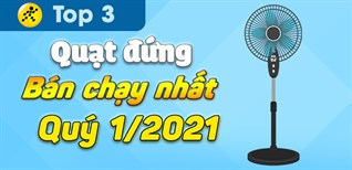 Top 3 quạt đứng bán chạy nhất quý 1/2021 tại Điện máy XANH