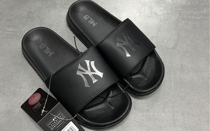 Dép MLB New York Yankee NY All Black