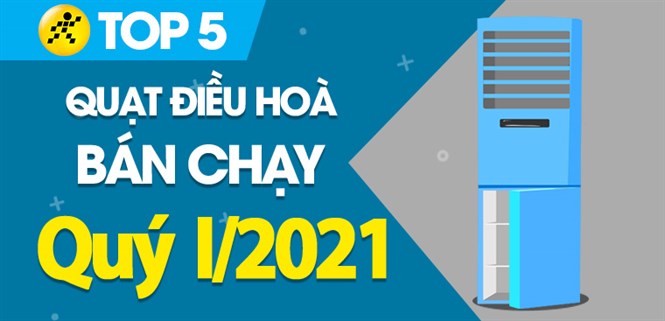Top 5 quạt điều hòa bán chạy nhất quý 1/2021 tại Điện máy XANH