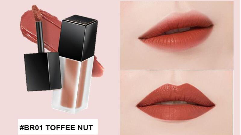 A’pieu Color Lip Stain Matte Fluid- BR01 Toffee Nut