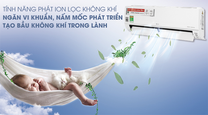 Công nghệ phát ion lọc không khí trên máy lạnh bảo vệ sức khỏe tốt