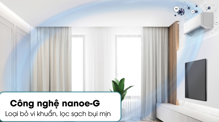 Công nghệ Nanoe-G tạo bầu không khí trong lành