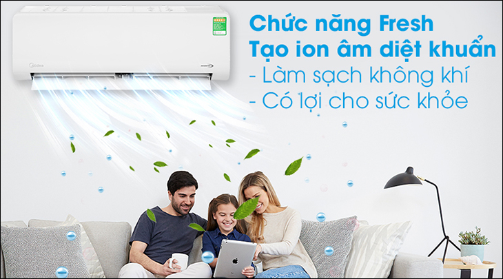 Công nghệ phát ion lọc không khí trên máy lạnh Midea