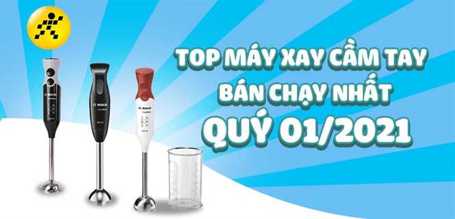 Top 3 máy xay cầm tay bán chạy nhất quý 1/2021 tại Điện máy XANH