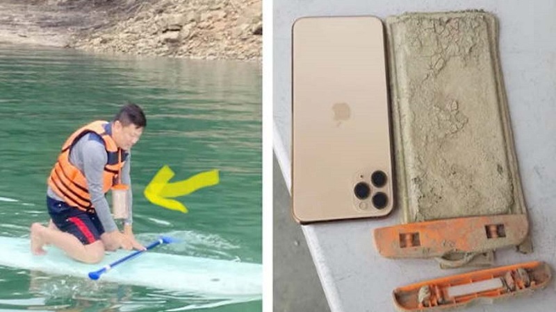 iPhone 11 Pro Max vẫn hoạt động tốt sau một năm “lặn” dưới hồ