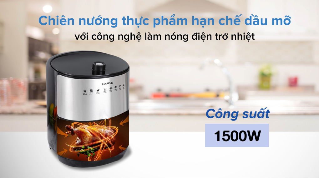 Nồi chiên không dầu Hafele AF-68A (535.43.710) 3.2 lít 