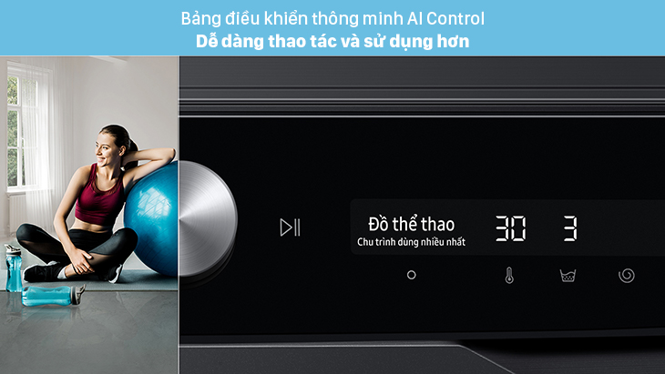 Bảng điều khiển thông minh AI Control trên máy giặt Samsung là gì?