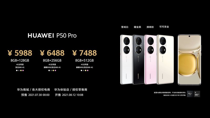 Huawei P50 Pro giá bao nhiêu?